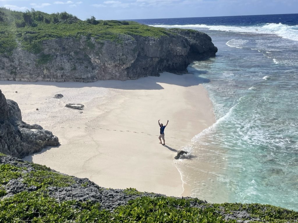 A beach on a Cook Islands coastline